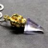 Tibetan Dorje Vajra Lotus Liuli Crystal Necklace Pendant Tibetan Dorje Vajra Lotus Liuli Crystal Necklace Pendant