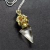 Tibetan Dorje Vajra Lotus Liuli Crystal Necklace Pendant Tibetan Dorje Vajra Lotus Liuli Crystal Necklace Pendant