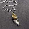 Tibetan Dorje Vajra Lotus Liuli Crystal Necklace Pendant Tibetan Dorje Vajra Lotus Liuli Crystal Necklace Pendant