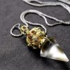 Tibetan Dorje Vajra Lotus Liuli Crystal Necklace Pendant Tibetan Dorje Vajra Lotus Liuli Crystal Necklace Pendant