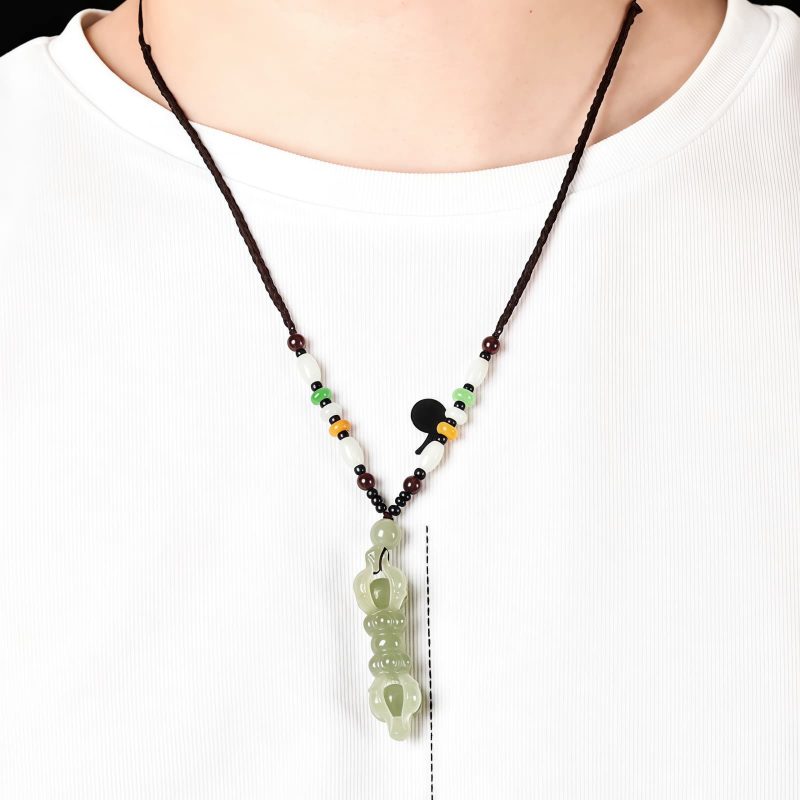 Tibetan Hetian Jade Dorje Vajra Success Necklace Pendant Tibetan Hetian Jade Dorje Vajra Success Necklace Pendant