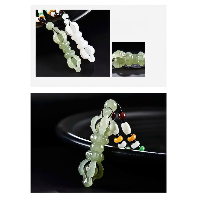 Tibetan Hetian Jade Dorje Vajra Success Necklace Pendant Tibetan Hetian Jade Dorje Vajra Success Necklace Pendant