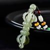 Tibetan Hetian Jade Dorje Vajra Success Necklace Pendant Tibetan Hetian Jade Dorje Vajra Success Necklace Pendant
