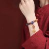 Tibetan Liuli Glass Om Mani Padme Hum Wrist Mala Tibetan Liuli Glass Om Mani Padme Hum Wrist Mala