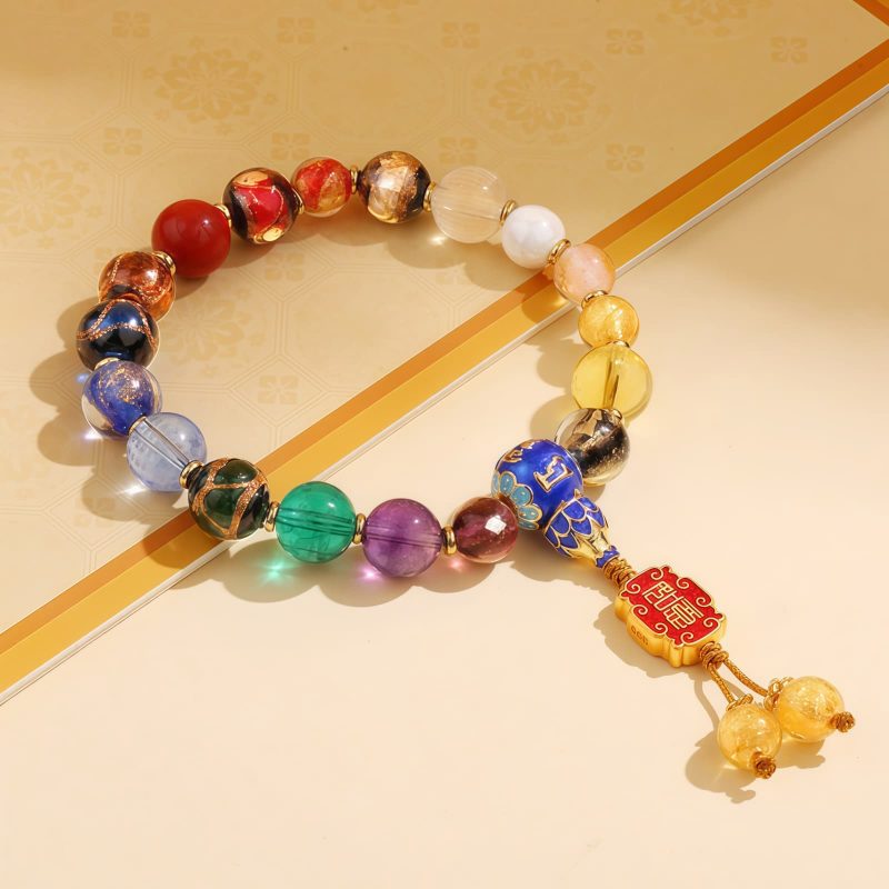 Tibetan Liuli Glass Om Mani Padme Hum Wrist Mala Tibetan Liuli Glass Om Mani Padme Hum Wrist Mala