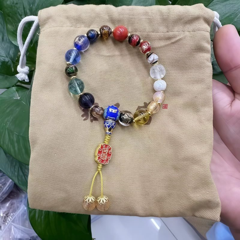 Tibetan Liuli Glass Om Mani Padme Hum Wrist Mala Tibetan Liuli Glass Om Mani Padme Hum Wrist Mala