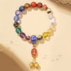Tibetan Liuli Glass Om Mani Padme Hum Wrist Mala Tibetan Liuli Glass Om Mani Padme Hum Wrist Mala