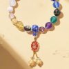 Tibetan Liuli Glass Om Mani Padme Hum Wrist Mala Tibetan Liuli Glass Om Mani Padme Hum Wrist Mala