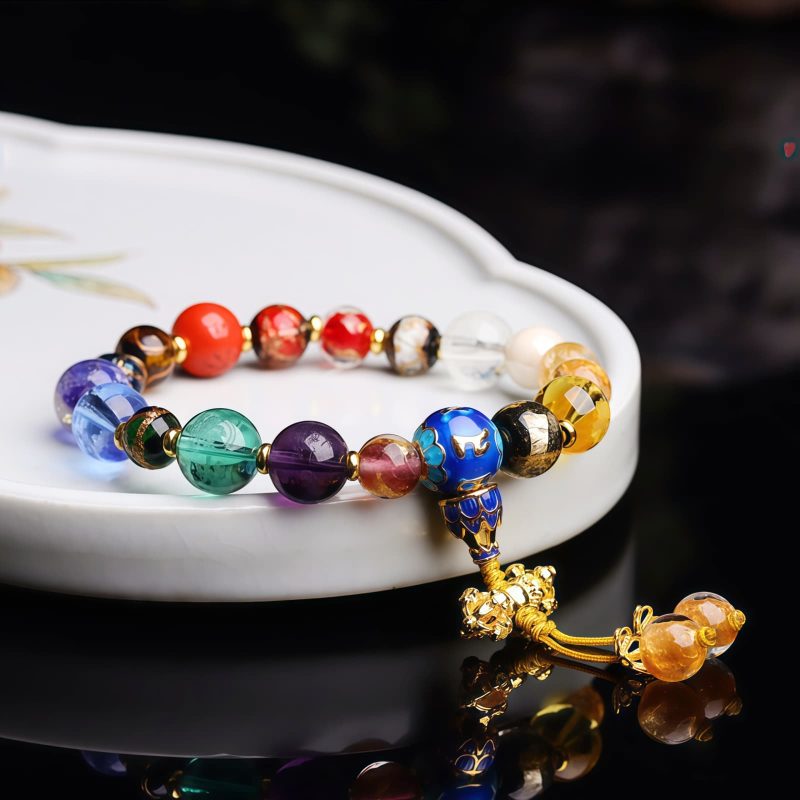 Tibetan Liuli Glass Om Mani Padme Hum Wrist Mala Tibetan Liuli Glass Om Mani Padme Hum Wrist Mala