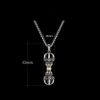 Tibetan Silver Dorje Vajra Wealth Pendant Tibetan Silver Dorje Vajra Wealth Pendant
