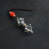 Tibetan 925 Silver Om Mani Padme Hum Strength Pendant Tibetan 925 Silver Om Mani Padme Hum Strength Pendant