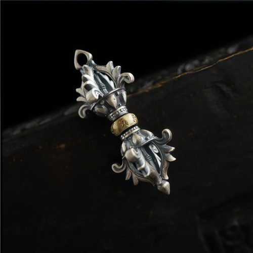 Tibetan 925 Silver Om Mani Padme Hum Strength Pendant Tibetan 925 Silver Om Mani Padme Hum Strength Pendant