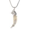 Titanium Steel Wolf Tooth Pendant Necklace Titanium Steel Wolf Tooth Pendant Necklace
