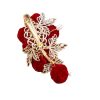 Horquilla de Camelia Roja Estilo Vintage Vintage Red Camellia Hair Clip