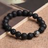 White Copper PiXiu Lava Rock Wealth Bracelet White Copper PiXiu Lava Rock Wealth Bracelet