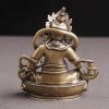 Yellow Copper Jambhala Bodhisattva Figurine Decoration Yellow Copper Jambhala Bodhisattva Figurine Decoration