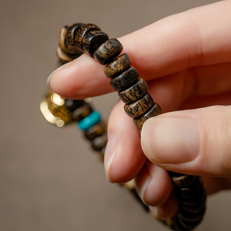Agarwood Turquoise Strength Bracelet Agarwood Turquoise Strength Bracelet