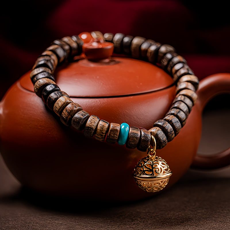 Agarwood Turquoise Strength Bracelet Agarwood Turquoise Strength Bracelet