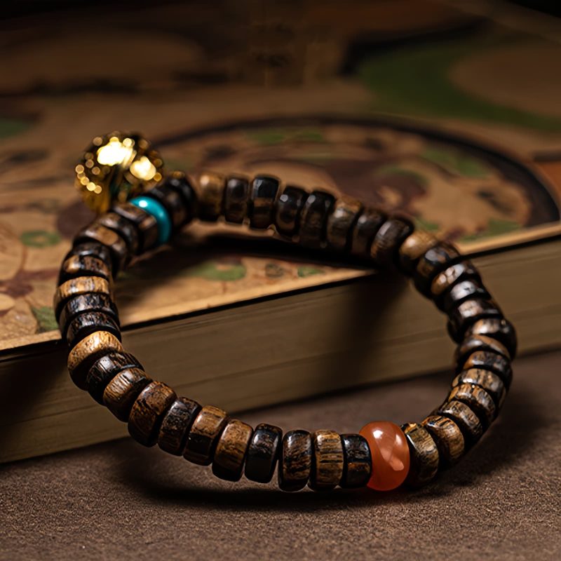 Agarwood Turquoise Strength Bracelet Agarwood Turquoise Strength Bracelet