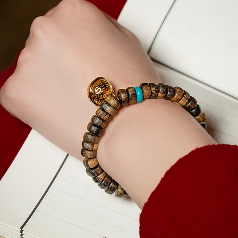 Agarwood Turquoise Strength Bracelet Agarwood Turquoise Strength Bracelet