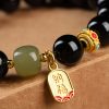 Black Onyx Hetian Jade Wealth Bracelet Black Onyx Hetian Jade Wealth Bracelet