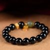 Black Onyx Hetian Jade Wealth Bracelet Black Onyx Hetian Jade Wealth Bracelet