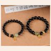 Black Onyx Hetian Jade Wealth Bracelet Black Onyx Hetian Jade Wealth Bracelet
