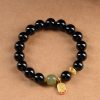 Black Onyx Hetian Jade Wealth Bracelet Black Onyx Hetian Jade Wealth Bracelet