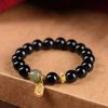 Black Onyx Hetian Jade Wealth Bracelet Black Onyx Hetian Jade Wealth Bracelet