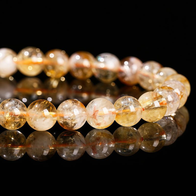 Natural Citrine Amethyst Prosperity Bracelet Natural Citrine Amethyst Prosperity Bracelet