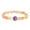 Natural Citrine Amethyst Prosperity Bracelet Natural Citrine Amethyst Prosperity Bracelet