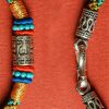 Colorful Tibetan 925 Silver Six True Words Bracelet Colorful Tibetan 925 Silver Six True Words Bracelet