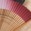 Gradient Hollow Engraved Bamboo Folding Fan Gradient Hollow Engraved Bamboo Folding Fan