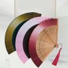 Gradient Hollow Engraved Bamboo Folding Fan Gradient Hollow Engraved Bamboo Folding Fan