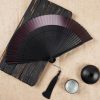 Gradient Hollow Engraved Bamboo Folding Fan Gradient Hollow Engraved Bamboo Folding Fan