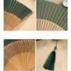 Handmade Bamboo Frame Vintage Folding Fan Handmade Bamboo Frame Vintage Folding Fan
