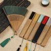 Handmade Bamboo Frame Vintage Folding Fan Handmade Bamboo Frame Vintage Folding Fan
