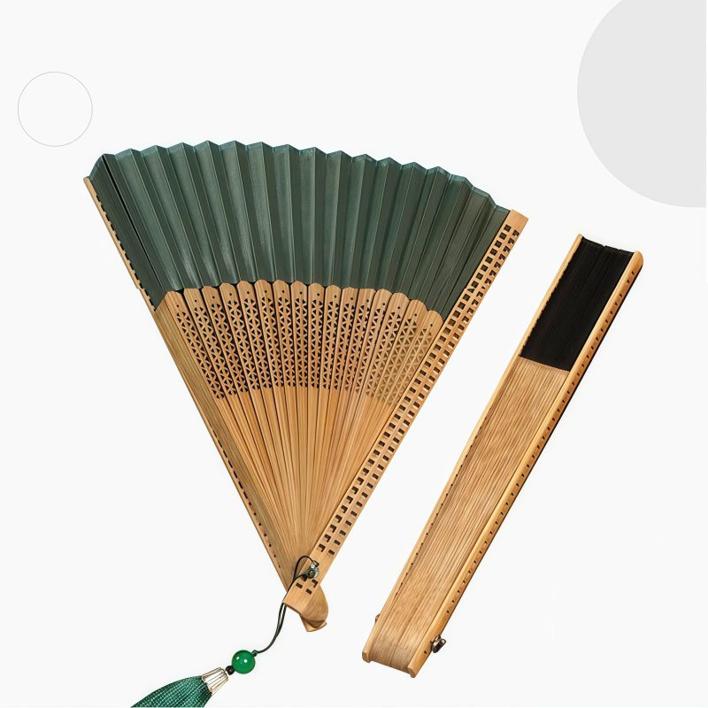 Handmade Bamboo Frame Vintage Folding Fan Handmade Bamboo Frame Vintage Folding Fan