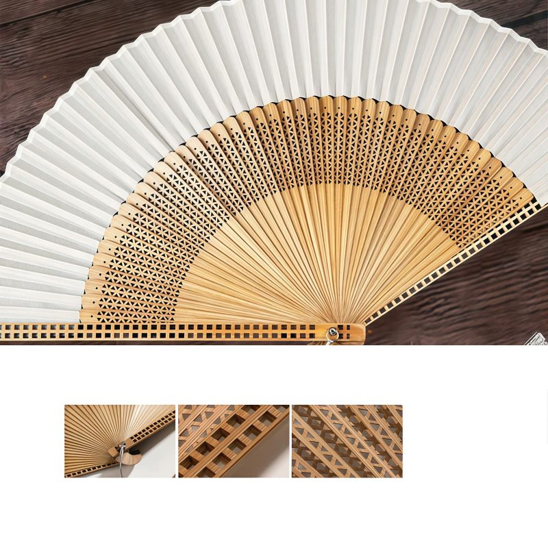 Handmade Bamboo Frame Vintage Folding Fan Handmade Bamboo Frame Vintage Folding Fan