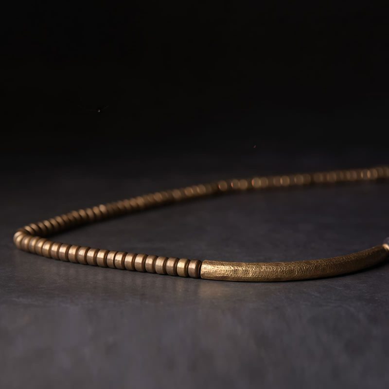 Lava-Gestein & Messing: Mehrlagiges Armband für innere Ruhe Lava Rock Brass Multi-Turn Calm Bracelet