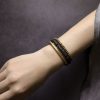Lava-Gestein & Messing: Mehrlagiges Armband für innere Ruhe Lava Rock Brass Multi-Turn Calm Bracelet
