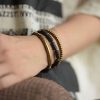 Lava-Gestein & Messing: Mehrlagiges Armband für innere Ruhe Lava Rock Brass Multi-Turn Calm Bracelet