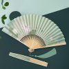 Lotus Koi Fish Bamboo Folding Fan Lotus Koi Fish Bamboo Folding Fan