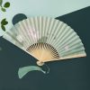 Lotus Koi Fish Bamboo Folding Fan Lotus Koi Fish Bamboo Folding Fan