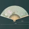 Lotus Koi Fish Bamboo Folding Fan Lotus Koi Fish Bamboo Folding Fan