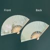 Lotus Koi Fish Bamboo Folding Fan Lotus Koi Fish Bamboo Folding Fan