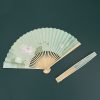 Lotus Koi Fish Bamboo Folding Fan Lotus Koi Fish Bamboo Folding Fan
