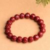 Natural Cinnabar Om Mani Padme Hum Bracelet Natural Cinnabar Om Mani Padme Hum Bracelet