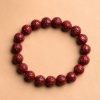 Natural Cinnabar Om Mani Padme Hum Bracelet Natural Cinnabar Om Mani Padme Hum Bracelet