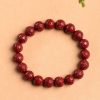 Natural Cinnabar Om Mani Padme Hum Bracelet Natural Cinnabar Om Mani Padme Hum Bracelet
